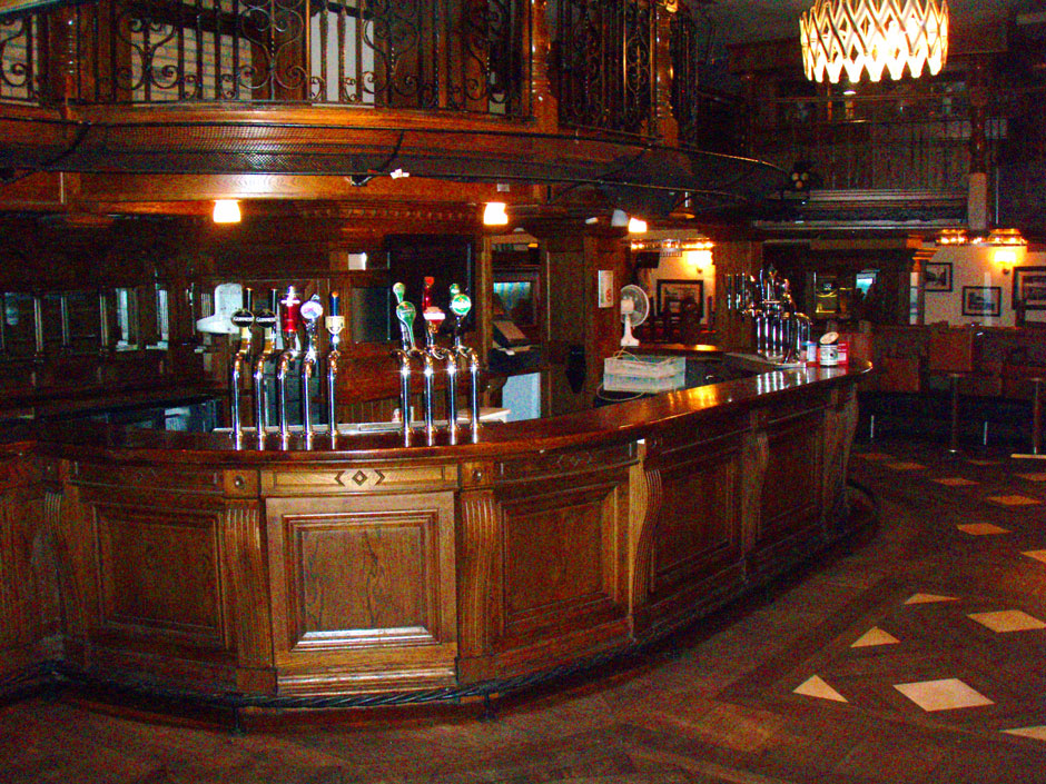 The bar in The Tram pub Dublin 8